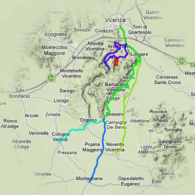 Vicenza Longare Noventa Sossano Montagnana