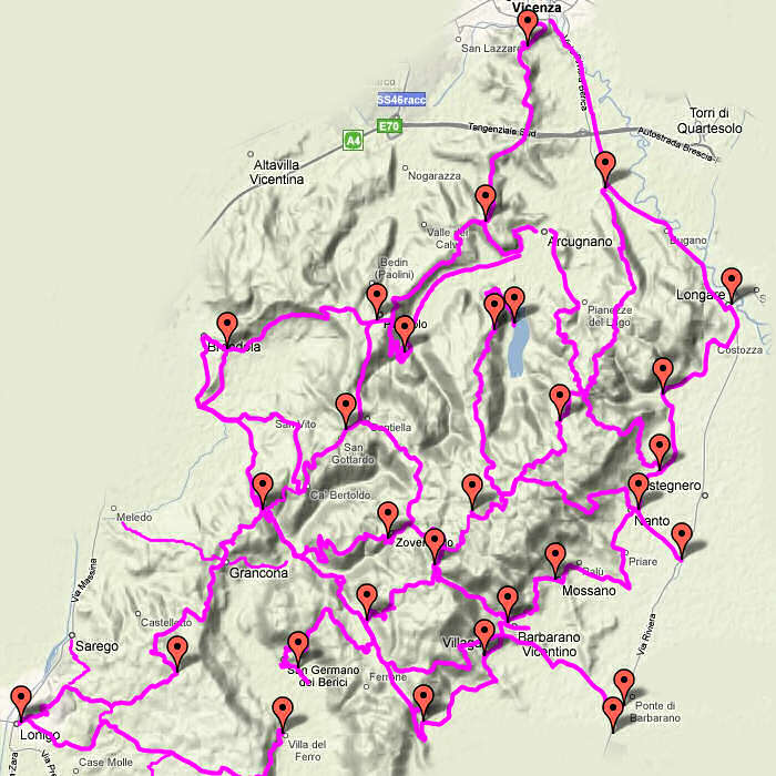 cicloturismo nei Monti Berici